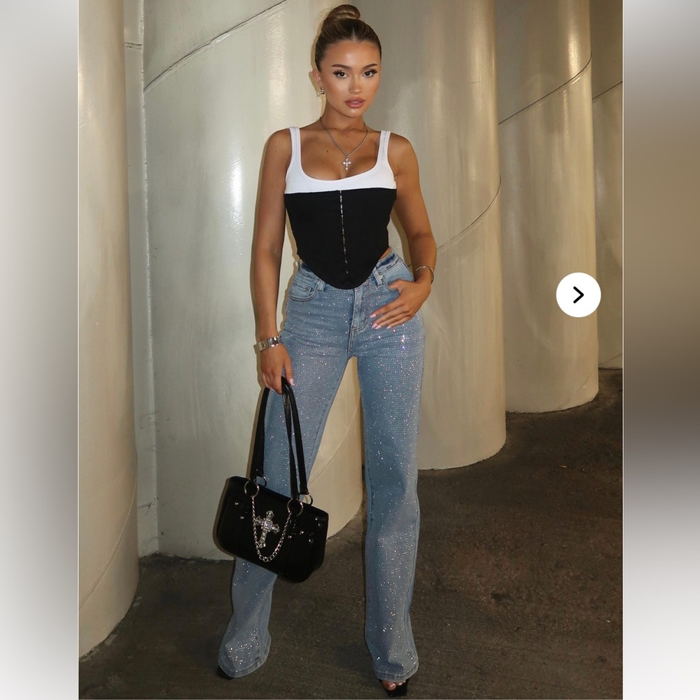 Women's Sparkling Blue Jeans